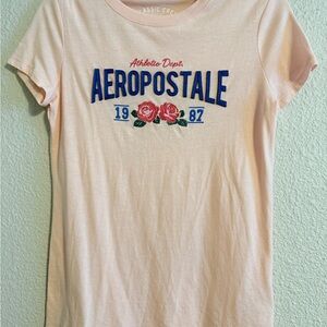 Aeropostale Light Pink Classic Crew Tee